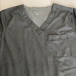 Heather grey Med Couture Scrbs